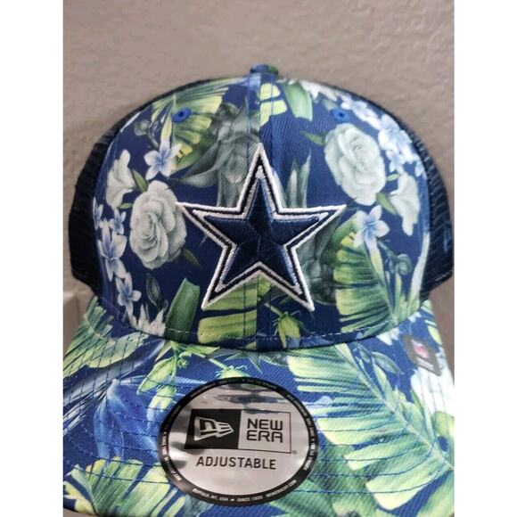 Dallas Cowboys Hat Cap Mesh Trucker Floral Snapback Snap Back New Era - Picture 1 of 7